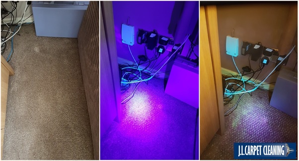 uv light showing stain invisible to naked eye